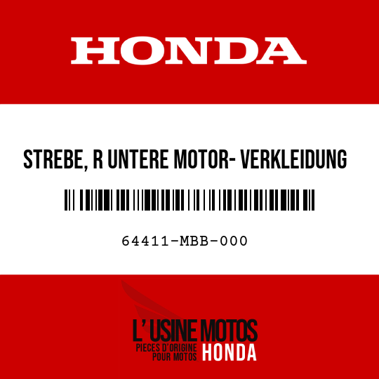 image de 64411-MBB-000 STREBE, R UNTERE MOTOR- VERKLEIDUNG