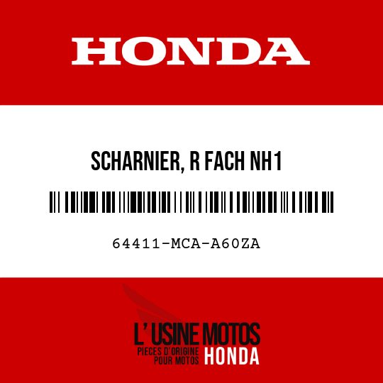 image de 64411-MCA-A60ZA SCHARNIER, R FACH NH1 