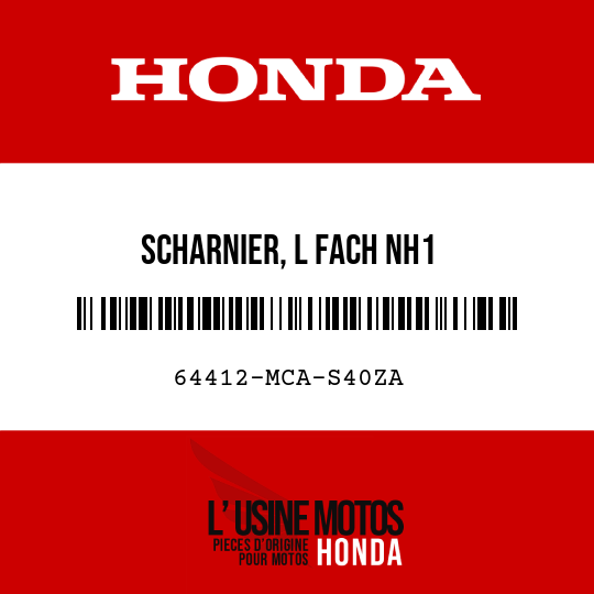 image de 64412-MCA-S40ZA SCHARNIER, L FACH NH1