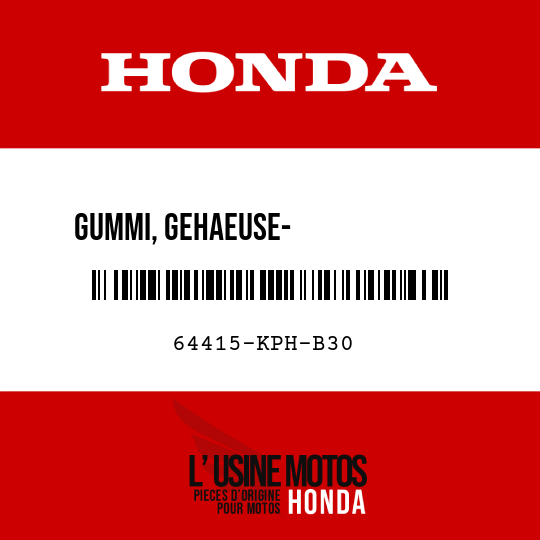 image de 64415-KPH-B30 GUMMI, GEHAEUSE-              ABDECKEINSTELLUNG