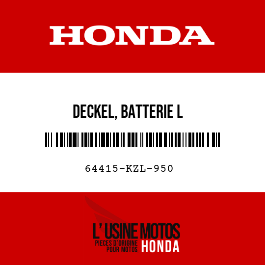 image de 64415-KZL-950 DECKEL, BATTERIE L