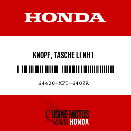 image de 64420-MFT-640ZA KNOPF, TASCHE LI NH1 