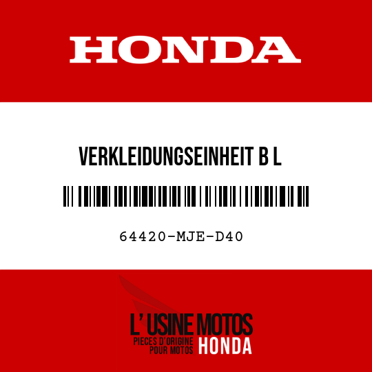 image de 64420-MJE-D40 VERKLEIDUNGSEINHEIT B L