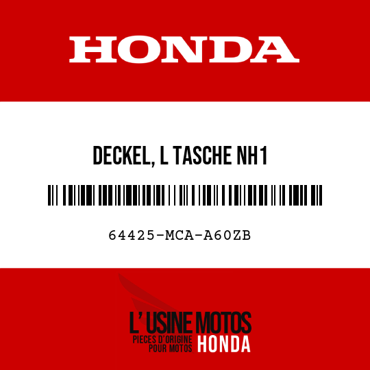 image de 64425-MCA-A60ZB DECKEL, L TASCHE NH1 