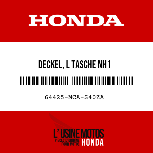 image de 64425-MCA-S40ZA DECKEL, L TASCHE NH1