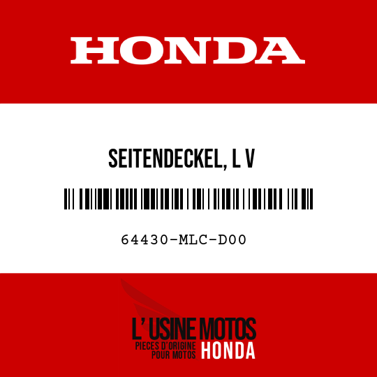 image de 64430-MLC-D00 SEITENDECKEL, L V