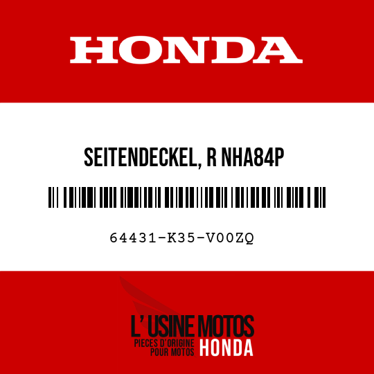 image de 64431-K35-V00ZQ SEITENDECKEL, R NHA84P