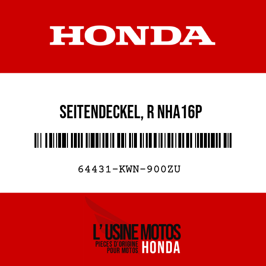 image de 64431-KWN-900ZU SEITENDECKEL, R NHA16P