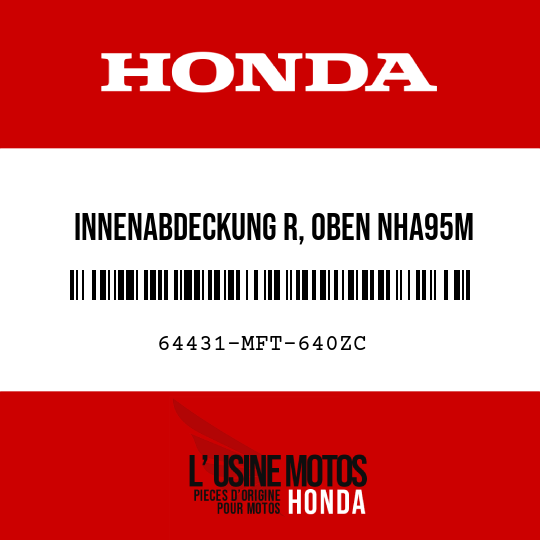 image de 64431-MFT-640ZC INNENABDECKUNG R, OBEN NHA95M 
