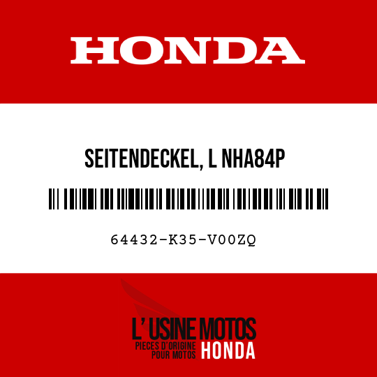 image de 64432-K35-V00ZQ SEITENDECKEL, L NHA84P