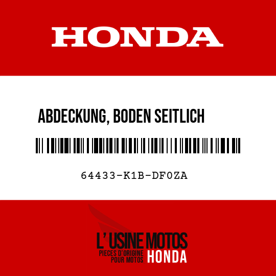 image de 64433-K1B-DF0ZA ABDECKUNG, BODEN SEITLICH HINTEN RECHTS NHC90 (NHC90 SCHATTENSCHWARZ)