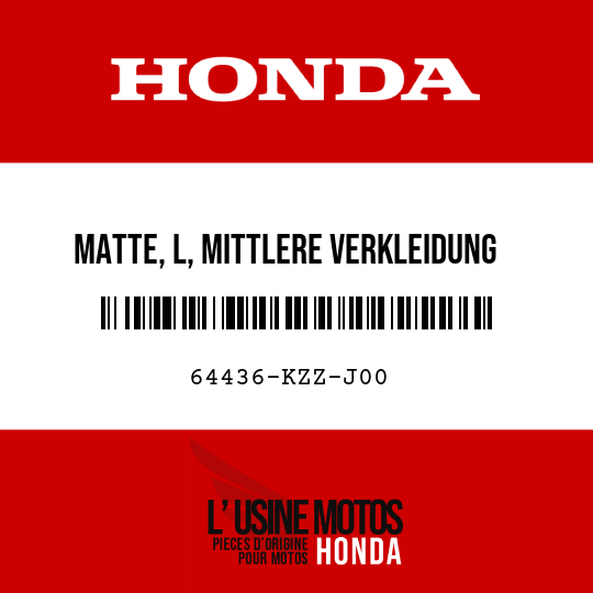 image de 64436-KZZ-J00 MATTE, L, MITTLERE VERKLEIDUNG