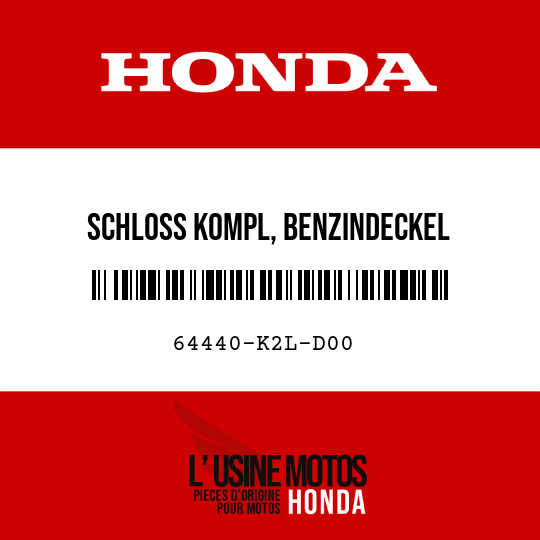image de 64440-K2L-D00 SCHLOSS KOMPL, BENZINDECKEL