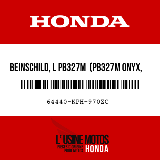 image de 64440-KPH-970ZC BEINSCHILD, L PB327M  (PB327M ONYX, BLAU-METALLIC)