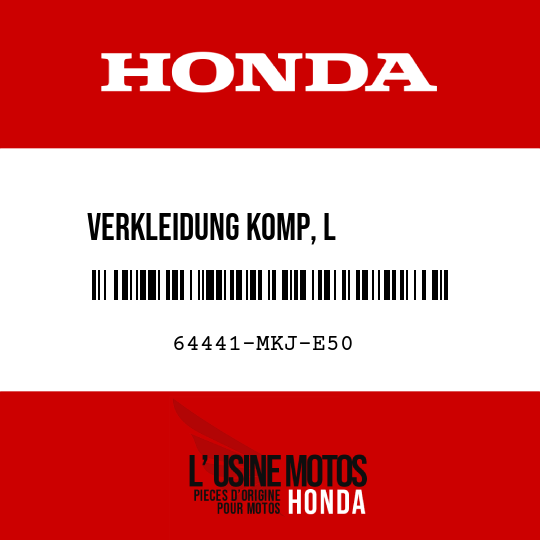 image de 64441-MKJ-E50 VERKLEIDUNG KOMP, L         VERKLEIDUNG