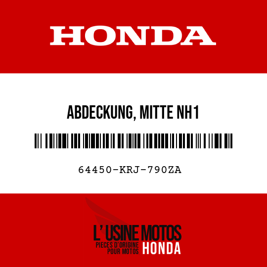 image de 64450-KRJ-790ZA ABDECKUNG, MITTE NH1 