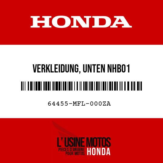 image de 64455-MFL-000ZA VERKLEIDUNG, UNTEN NHB01