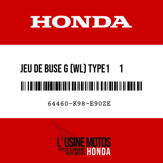 image de 64460-K98-E90ZE JEU DE BUSE G (WL) TYPE1     1