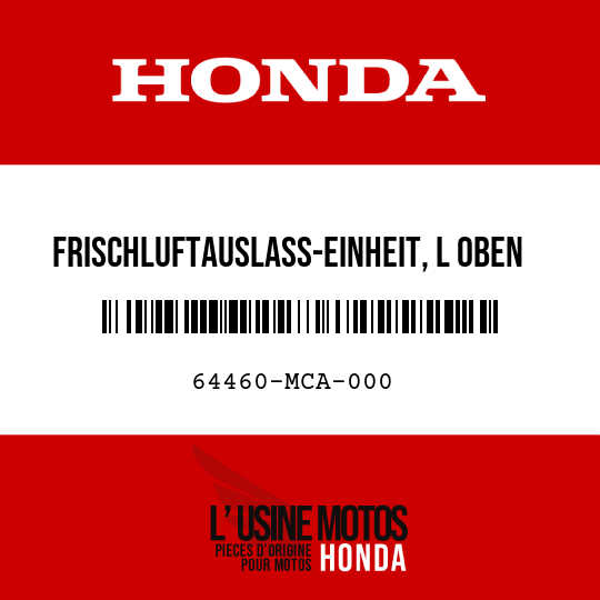 image de 64460-MCA-000 FRISCHLUFTAUSLASS-EINHEIT, L OBEN