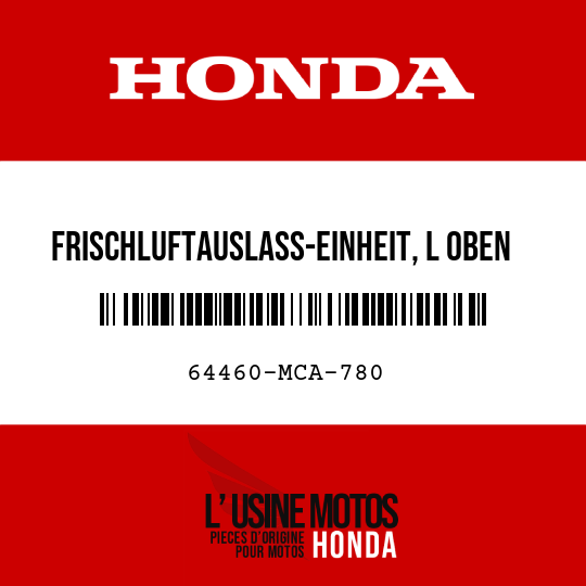 image de 64460-MCA-780 FRISCHLUFTAUSLASS-EINHEIT, L OBEN