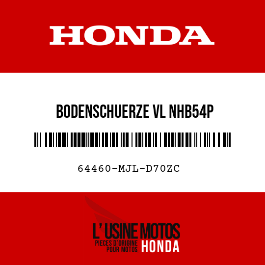image de 64460-MJL-D70ZC BODENSCHUERZE VL NHB54P