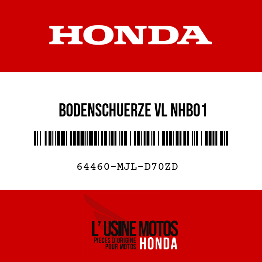 image de 64460-MJL-D70ZD BODENSCHUERZE VL NHB01