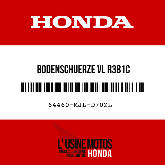 image de 64460-MJL-D70ZL BODENSCHUERZE VL R381C