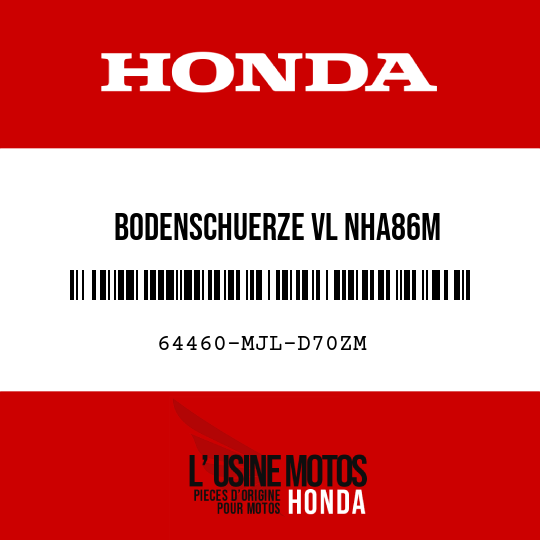 image de 64460-MJL-D70ZM BODENSCHUERZE VL NHA86M