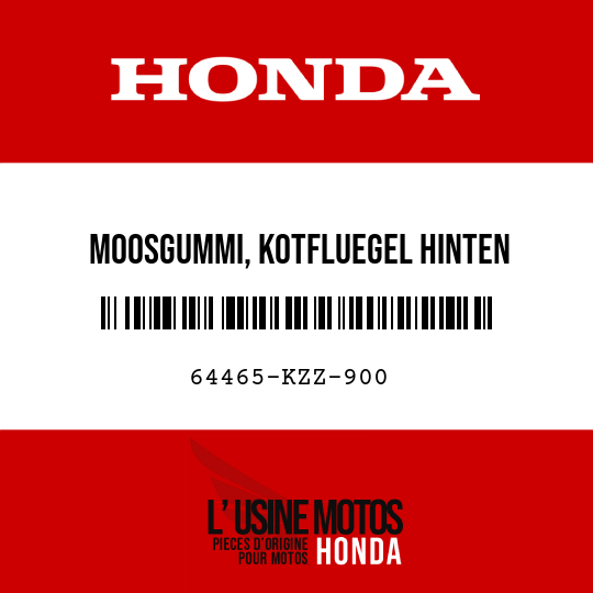 image de 64465-KZZ-900 MOOSGUMMI, KOTFLUEGEL HINTEN