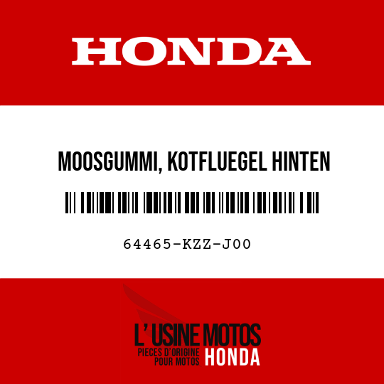 image de 64465-KZZ-J00 MOOSGUMMI, KOTFLUEGEL HINTEN