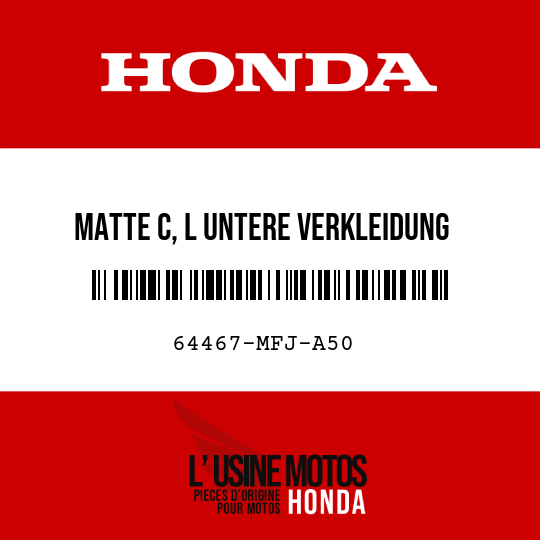 image de 64467-MFJ-A50 MATTE C, L UNTERE VERKLEIDUNG