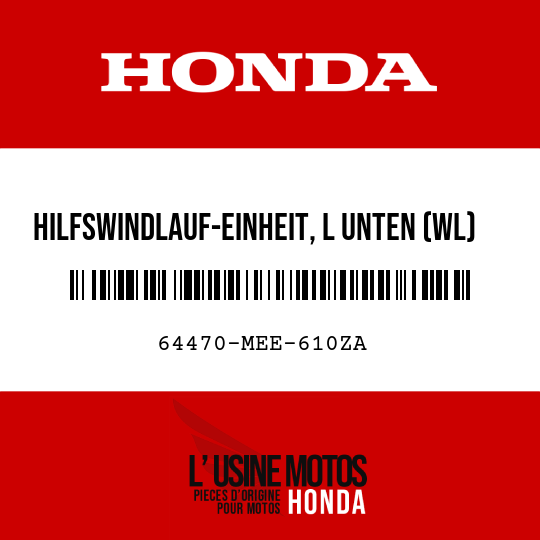 image de 64470-MEE-610ZA HILFSWINDLAUF-EINHEIT, L UNTEN (WL) TYPE1