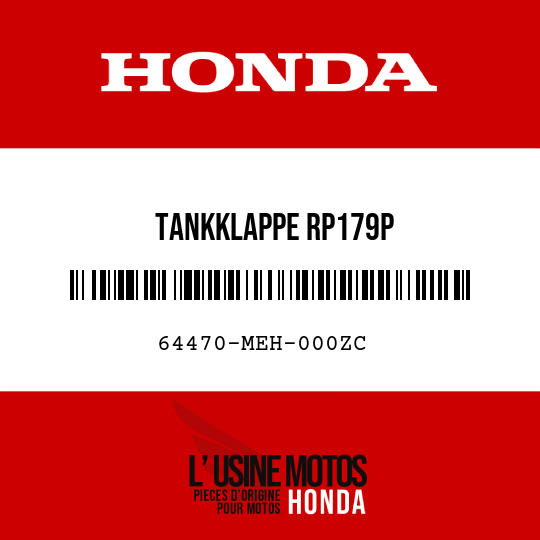 image de 64470-MEH-000ZC TANKKLAPPE RP179P