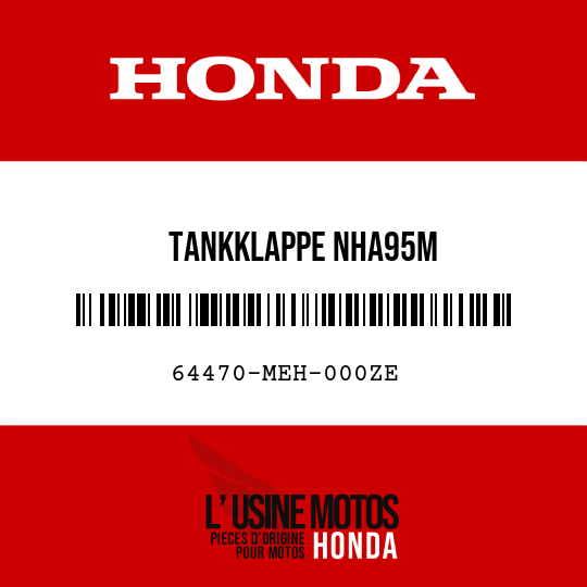 image de 64470-MEH-000ZE TANKKLAPPE NHA95M 
