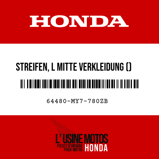image de 64480-MY7-780ZB STREIFEN, L MITTE VERKLEIDUNG () TYPE5