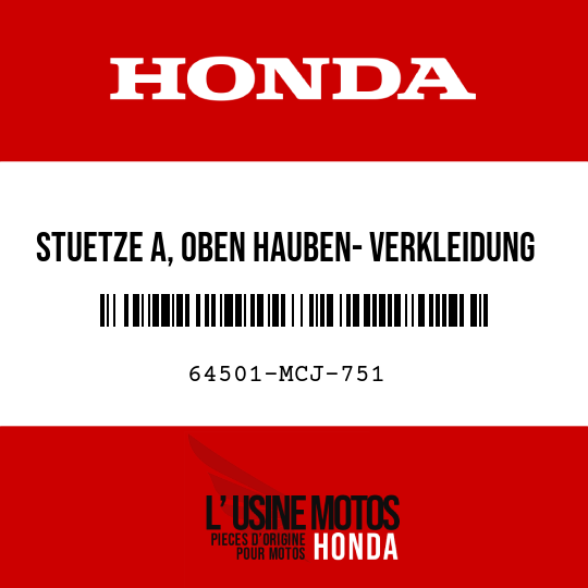 image de 64501-MCJ-751 STUETZE A, OBEN HAUBEN- VERKLEIDUNG