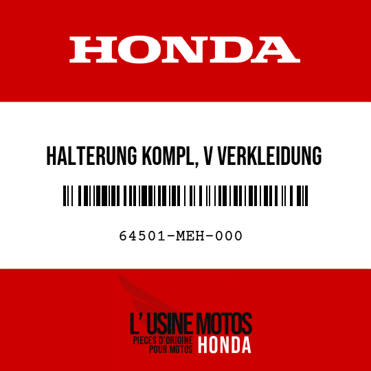 image de 64501-MEH-000 HALTERUNG KOMPL, V VERKLEIDUNG