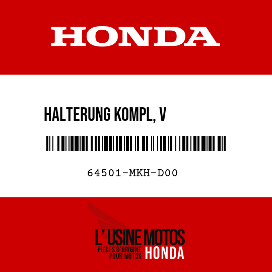 image de 64501-MKH-D00 HALTERUNG KOMPL, V VERKLEIDUNG