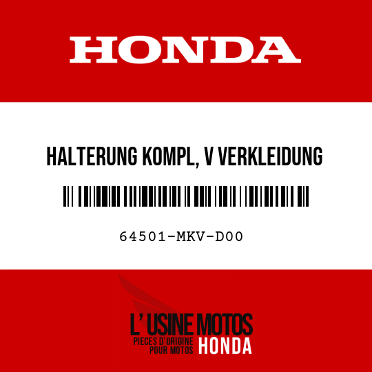 image de 64501-MKV-D00 HALTERUNG KOMPL, V VERKLEIDUNG