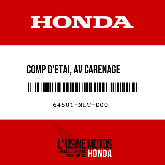 image de 64501-MLT-D00 COMP D'ETAI, AV CARENAGE    SUPERIEUR