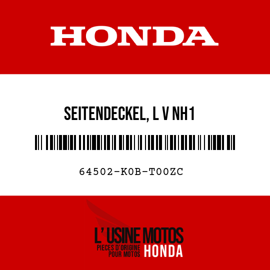 image de 64502-K0B-T00ZC SEITENDECKEL, L V NH1