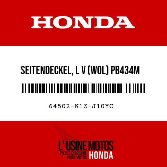 image de 64502-K1Z-J10YC SEITENDECKEL, L V (WOL) PB434M