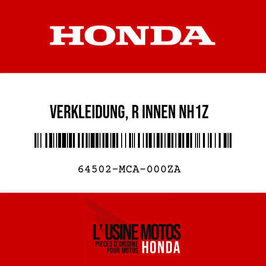 image de 64502-MCA-000ZA VERKLEIDUNG, R INNEN NH1Z 