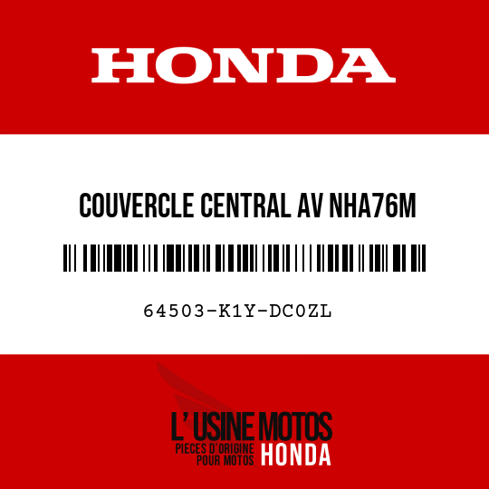 image de 64503-K1Y-DC0ZL COUVERCLE CENTRAL AV NHA76M