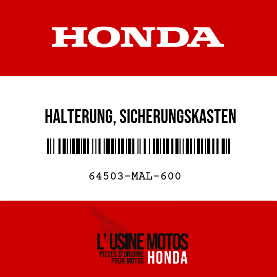 image de 64503-MAL-600 HALTERUNG, SICHERUNGSKASTEN