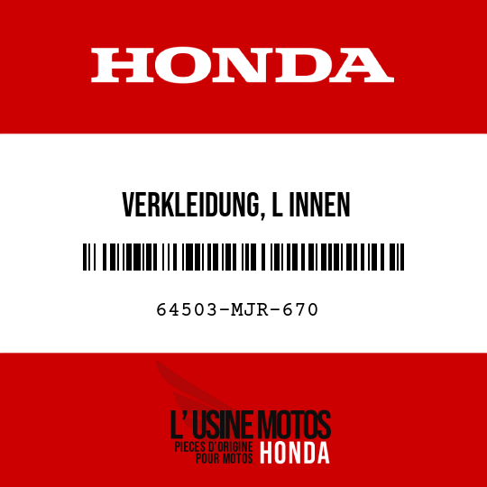 image de 64503-MJR-670 VERKLEIDUNG, L INNEN