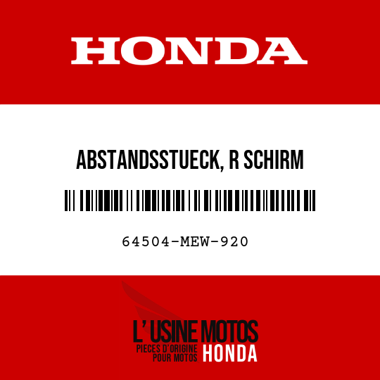 image de 64504-MEW-920 ABSTANDSSTUECK, R SCHIRM