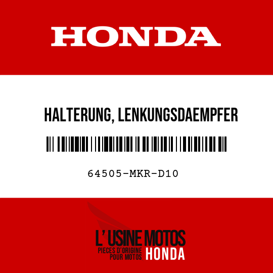 image de 64505-MKR-D10 HALTERUNG, LENKUNGSDAEMPFER