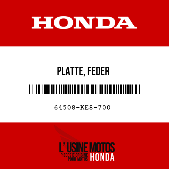 image de 64508-KE8-700 PLATTE, FEDER