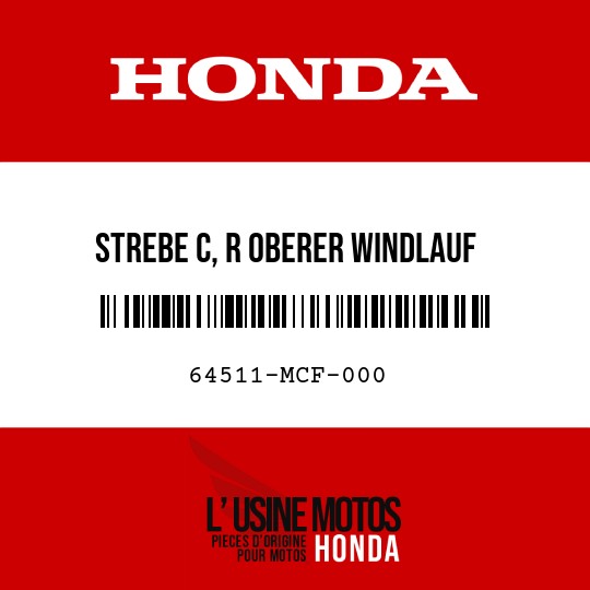 image de 64511-MCF-000 STREBE C, R OBERER WINDLAUF